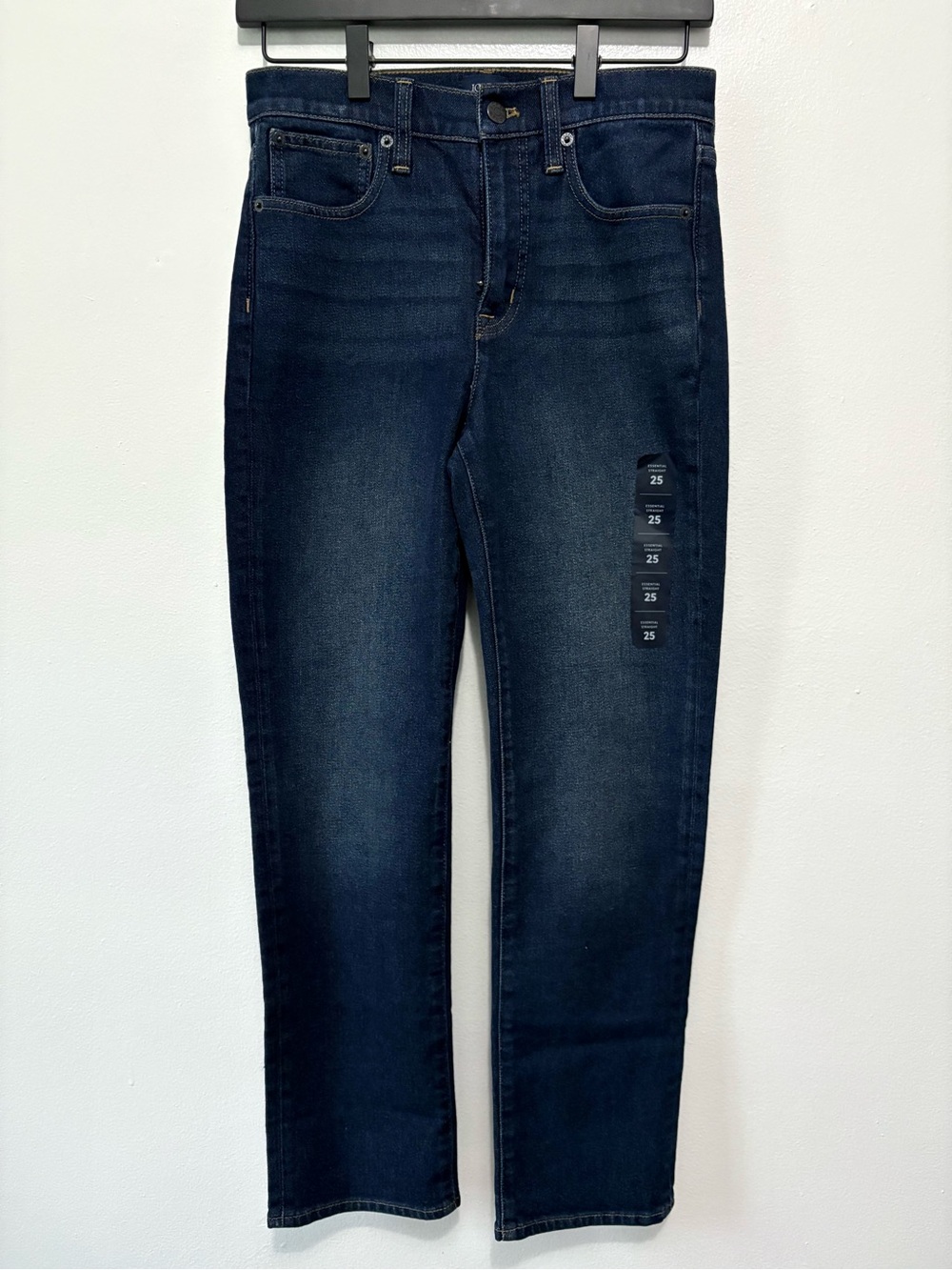 J. Crew Essential Straight-Leg Dark Blue Jeans